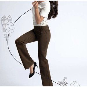 BETABRAND Brown Bootcut Dress Yoga Pants Large